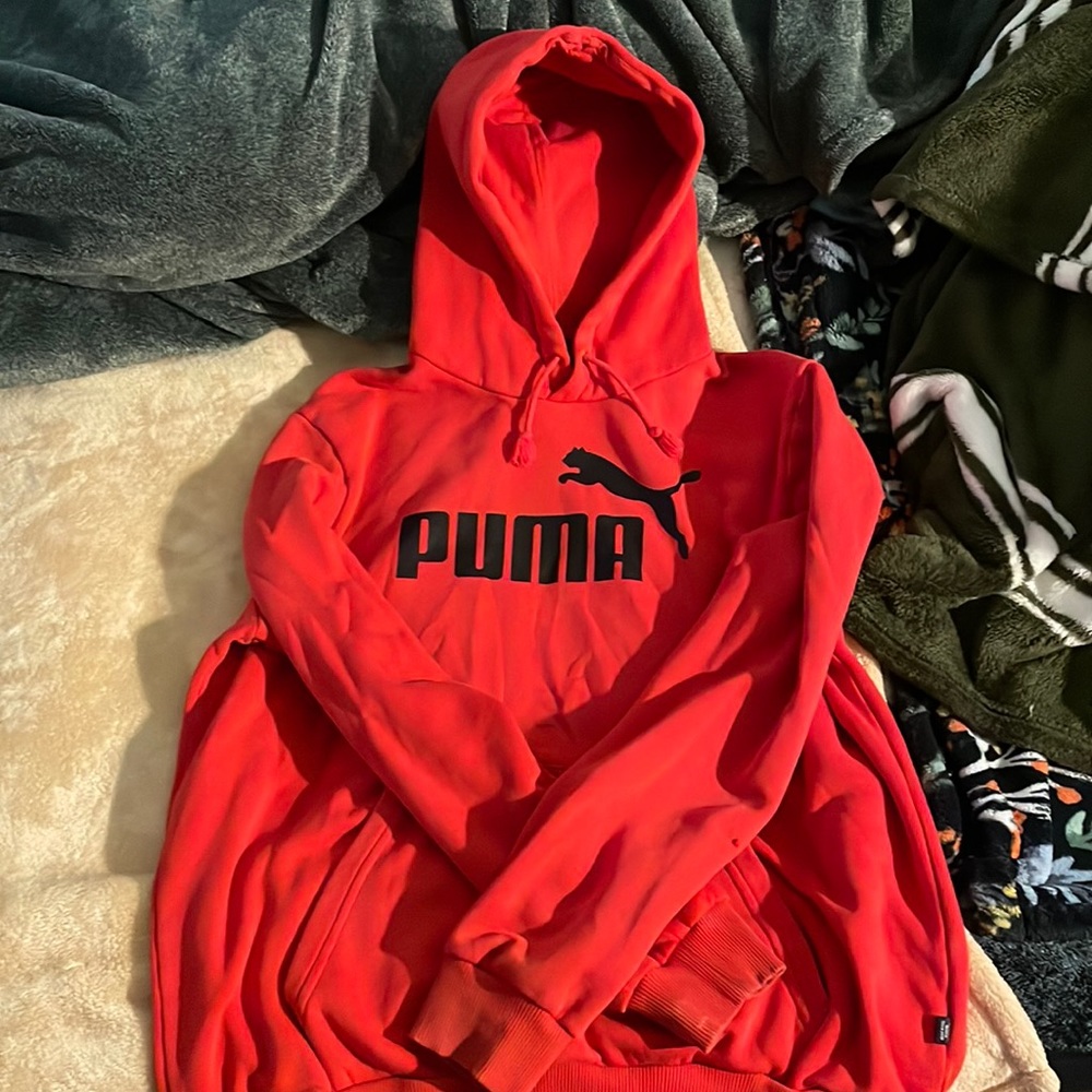 Red Puma Men Hoodie ( Worn Twice )